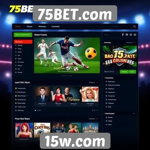Interface do usuário do 75BET.com é intuitiva e fácil de usar
